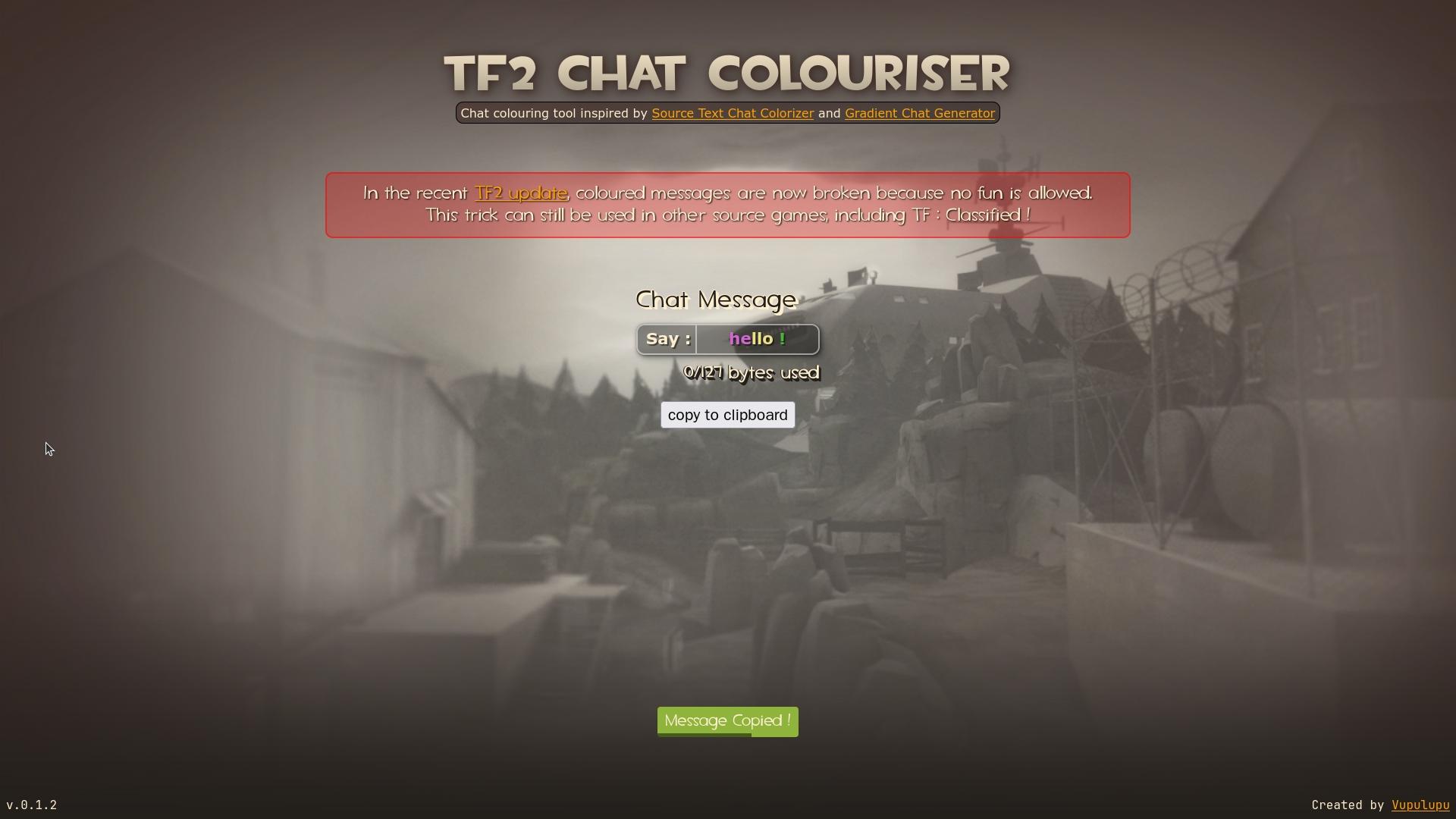 text colouriser app preview